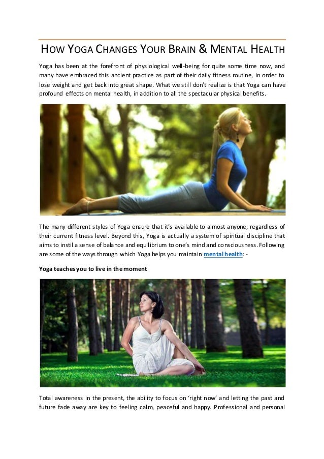 Yoga & Mental Health & Beyond